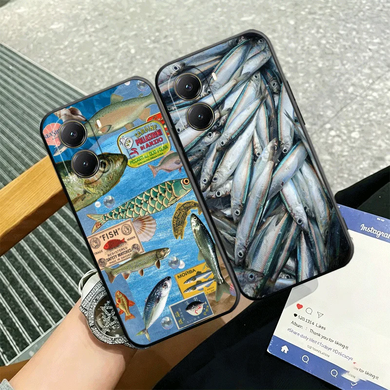 Discounted Salted Fish Silicone Phone Case for Xiaomi Poco X3 X5 X6 X7 X8 Pro Max F7 F8 Ultra M8 M7 M6 M5S Redmi 15 15C 15A 14C