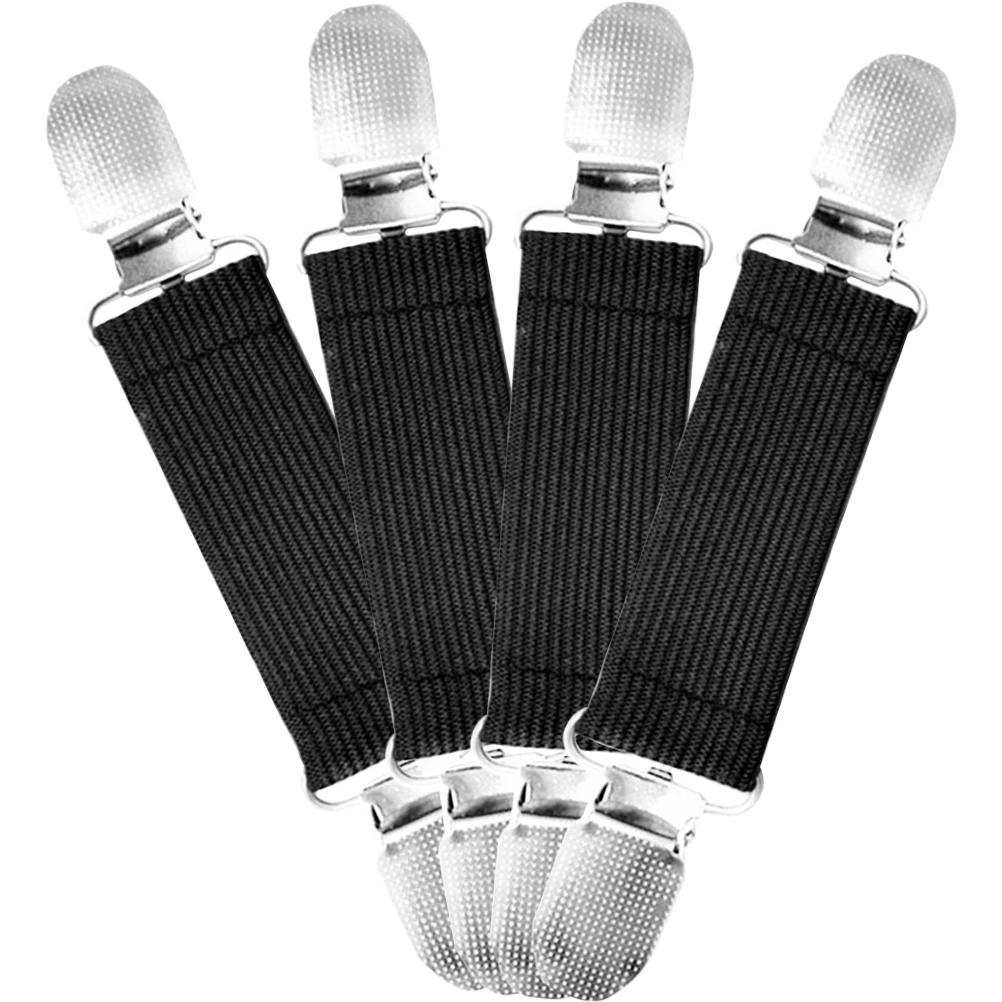 

4 Pcs Elastic Glove Clips Non-slip Mittens Clamps Winter Bands Anti-lost Toddler Gloves Fixing Safe Durable Portable