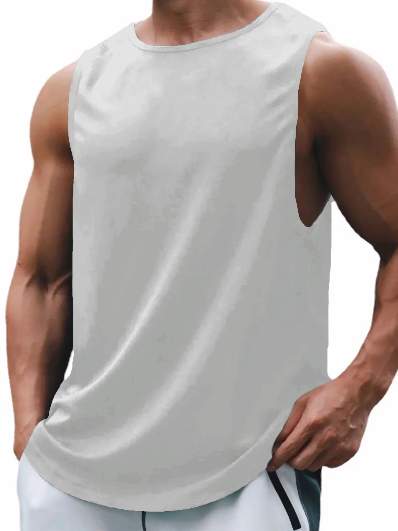 Summer Men's Fitness Basic Tank Top Quickly Dry Sport Top Running Vest Gym Fitness Sleeveless Sport Shirt Tank Tops