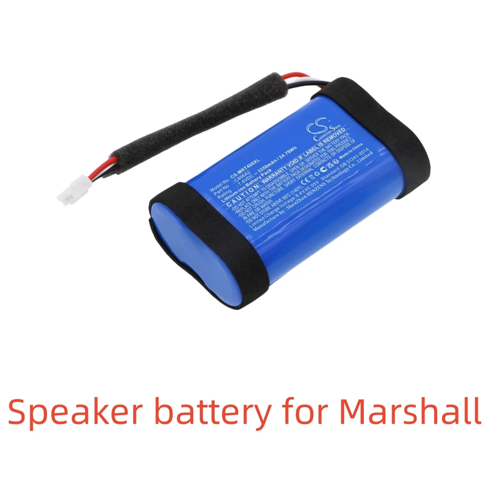 Li-ion Speaker battery for Marshall，7.4v，3350mAh，1005696 Emberton 1001908