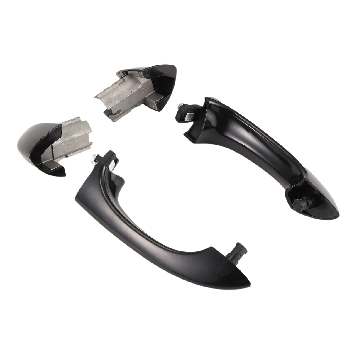 

# Комплект наружных дверных ручек 490N для BMW X5 E53 2000-2006, крышка внешней дверной ручки автомобиля, автомобильные аксессуары (ярко-черный)