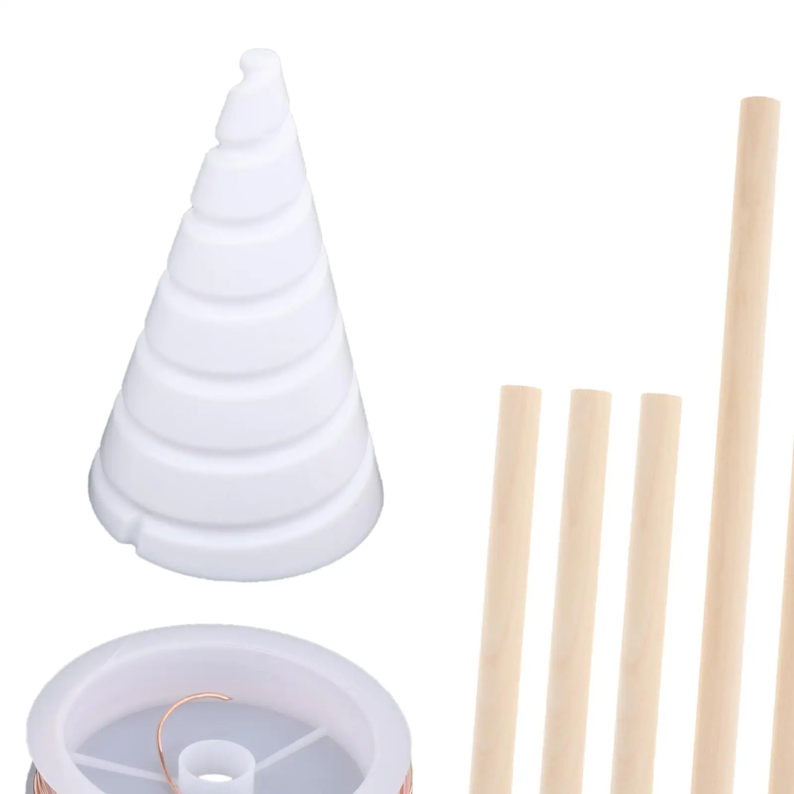 Coil Winding Jig, Gardening Copper Wire Antenna Jig with 1.5M Copper Wire for Copper, Gardening Antenna Making, Gardening