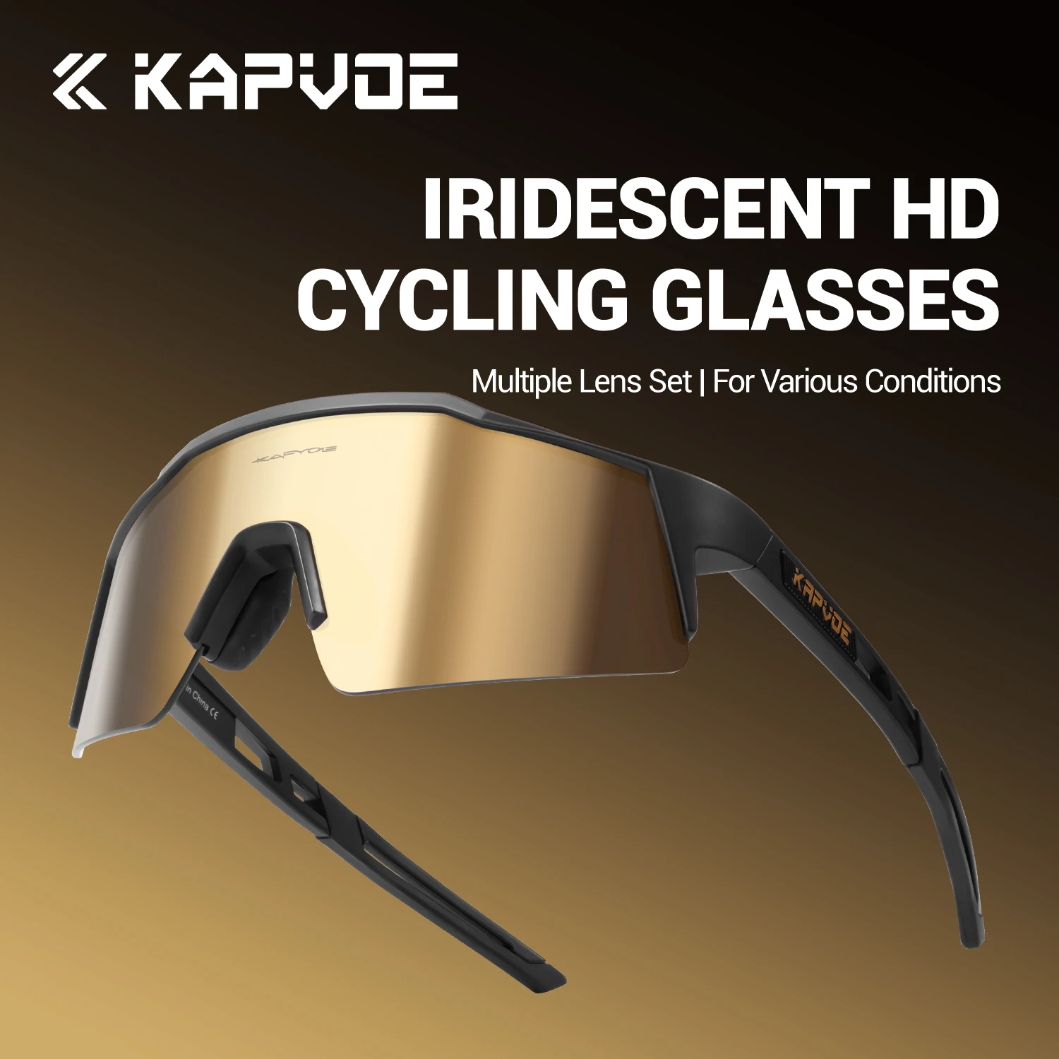 KAPVOE HD UV400 Mountaineering Sunglasses Outdoor Sports Cycling Hiking and Driving Glasses Stylish Competition-Ready Sunglasses