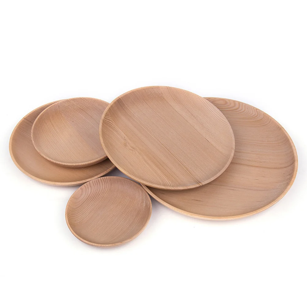 

Sleek Flat Round Wooden Dinner Plates 14x2cm Ecofriendly Cut Resistant Dinnerware for All Occasions Dinner Plates