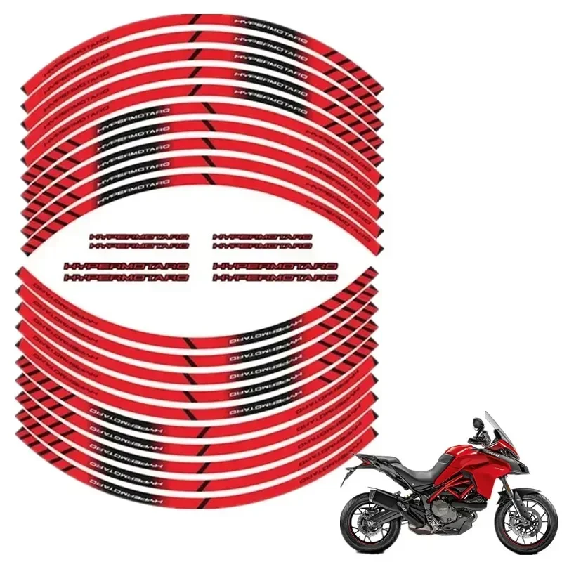 FOR DUCATI 950 821 1100 939 796 698 Hypermotard Motorcycle Motor Parts Contour Wheel Decoration Decal Sticker - A