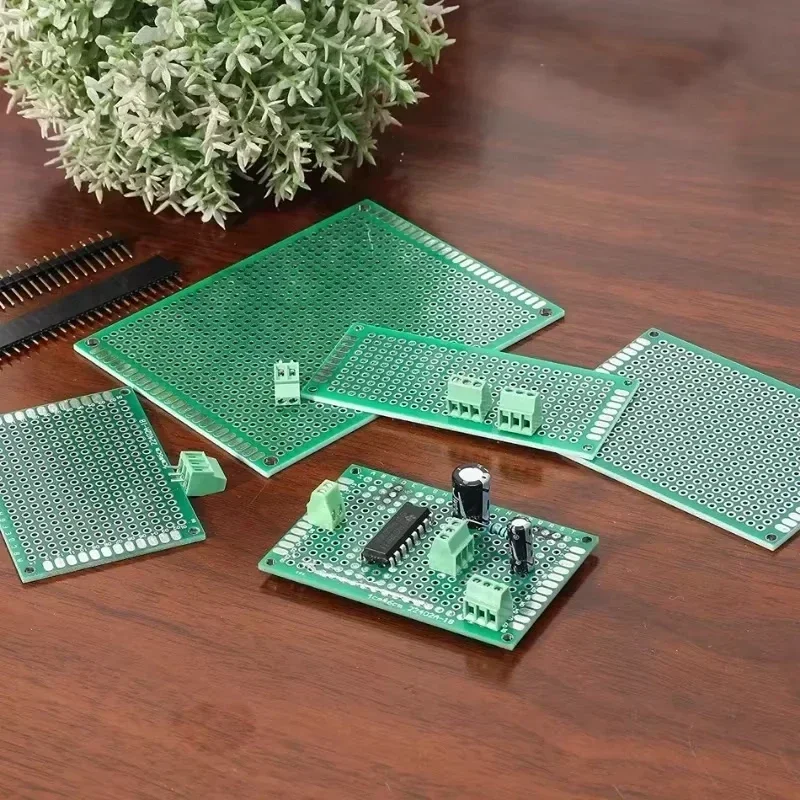 범용 PCB 회로 Protoboard 양면 브레드 보드 2x8 3x7 4x6 5x7 7x9CM 스트립 보드 프로토 타이핑 보드 DIY 전자 키트