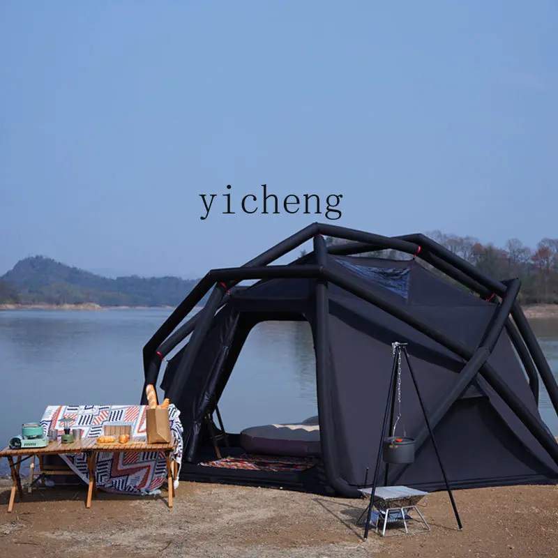 D10- Camping Inflatable Tent Ball Shape Thickened Rain Viewing Camping Equipment