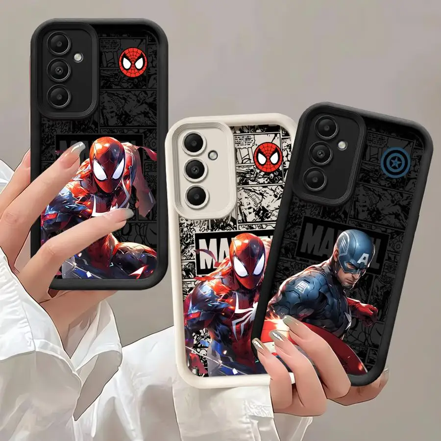 Spider Man Steve Rogers Phone Case for Samsung Galaxy A54 A24 A53 A16 A52s A22 A52 A73 A51 A13 A35 A34 A55 ShockProof Cover