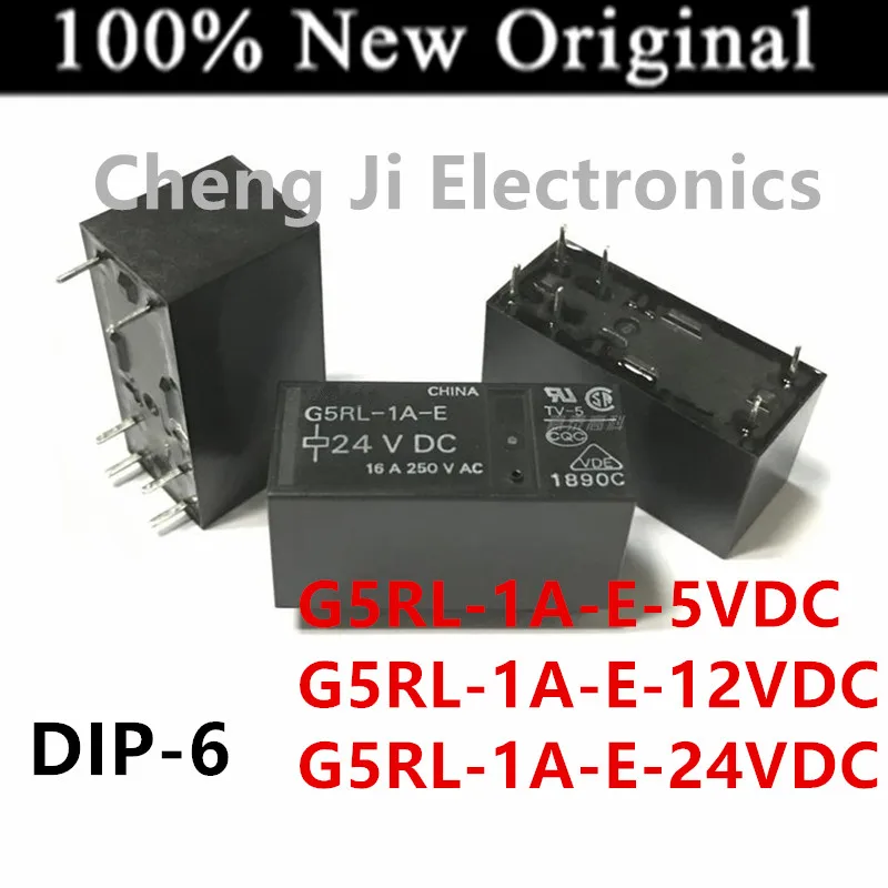 10PCS/Lot   G5RL-1A-E-5VDC 、G5RL-1A-E-12VDC 、G5RL-1A-E-24VDC   DIP-6   New original Power Relay  G5RL-1A-E-DC12V  DC24V