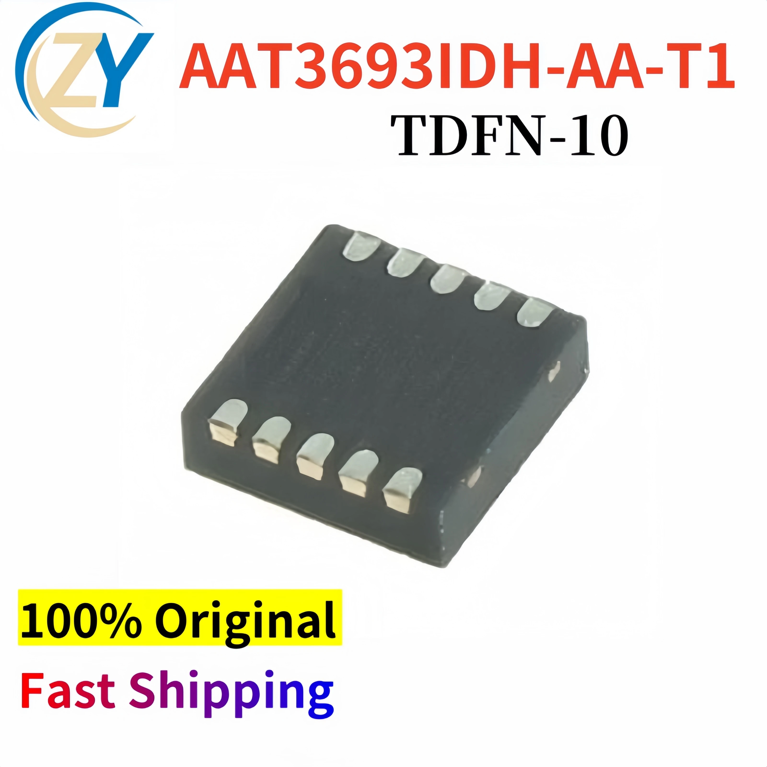 

(2pcs) AAT3693IDH-AA-T1 PMICs AAT3693IDH 1.6A AAT3693 TDFN-10 4V to 7.5V 100% Original New & In Stock