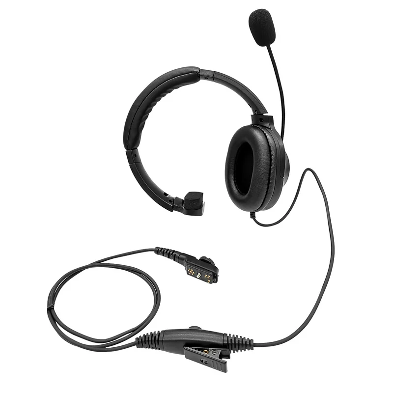 RISENKE-EAN17 Tactical Hyt Headset, Headband, Surround Earpiece, EAR 17, Headphones for Hytera Pd 780