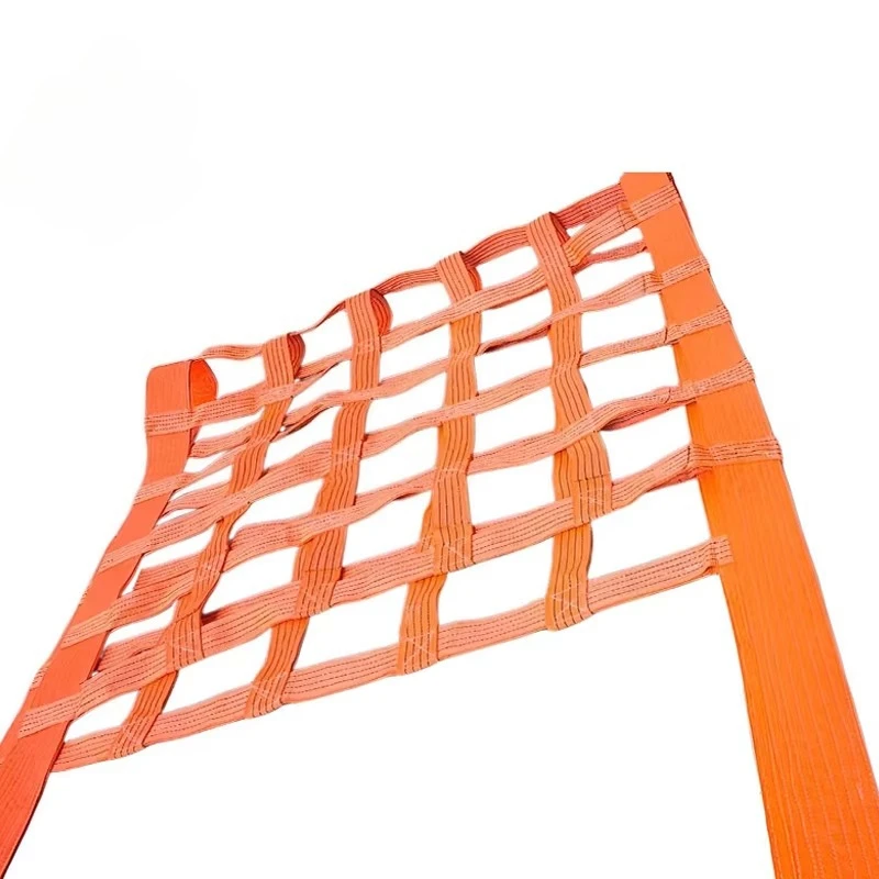High load cargo net wear-resistant trailer rope crane loading