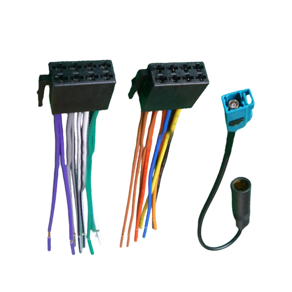 Antenna Wire Harness Adapter Female Wiring Harness Car Radio Adaptor For Golf For Jetta For Skoda Connector Wire Electronics