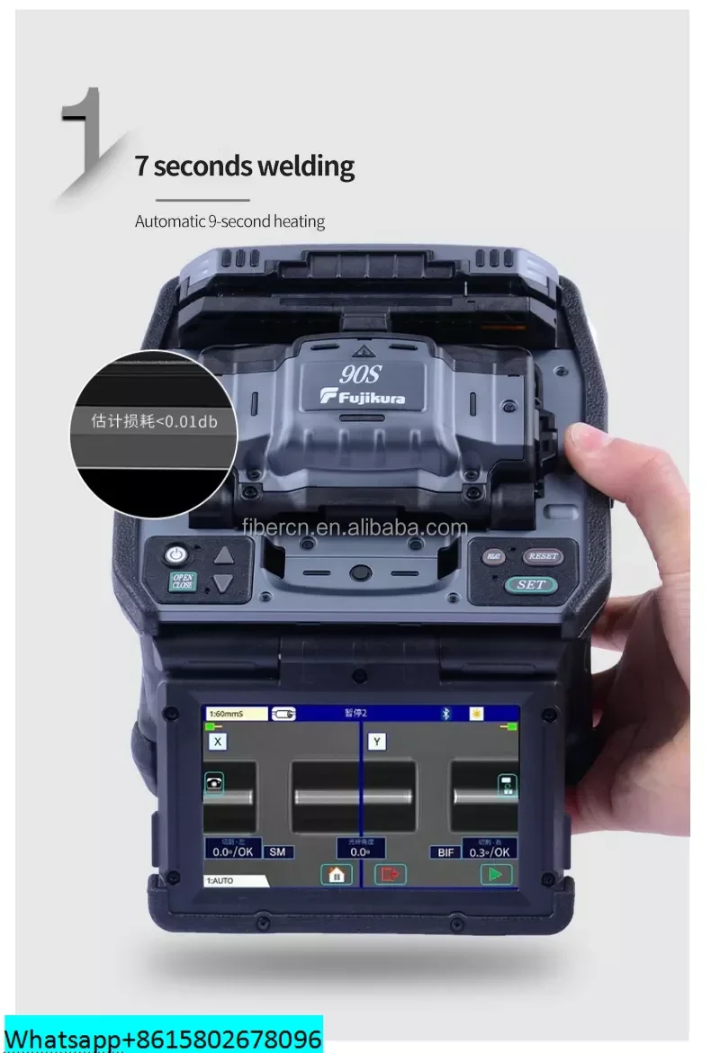 Fusion Splicer Machine Japan original FSM-88S+ FSM-90S FSM-90S+ Core to core alignment with CT-50 CT-08 Cleaver