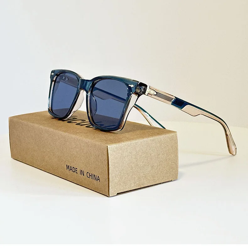 2025 quadratische Sonnenbrille Frauen Trendy Vintage Sonnenbrille Männer Luxus Mode Gläser Dropshipping Gafas De Sol Hombre Sonnenbrille – Detail 4