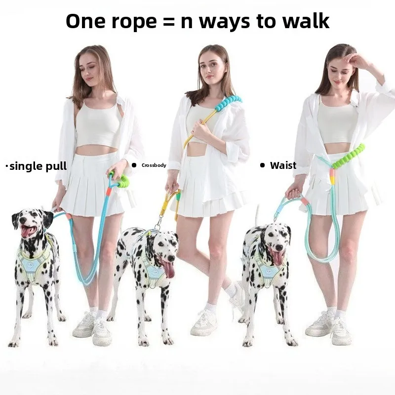 New Pet Dog Leash Does Not Restrain the Neck, Non-Slip, Explosion-Proof, Anti-Break-Free Multi-Functional Form for Dogs