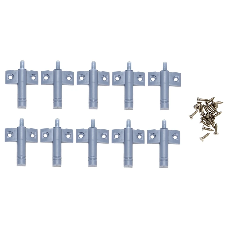 LICE-10X Soft Quiet Close Кухонный шкаф Дверца ящика Доводчик Демпфер Буферы + винты Серый