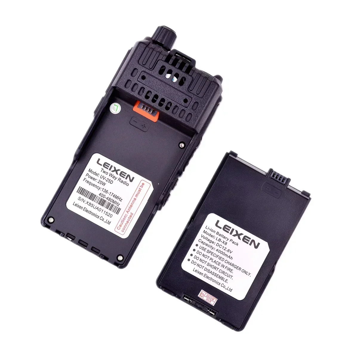 LEIXEN UV-25D Handheld Wireless Radio Transceiver Big Power Dual Bands Scrambler Long Distance Standby Time Interphone