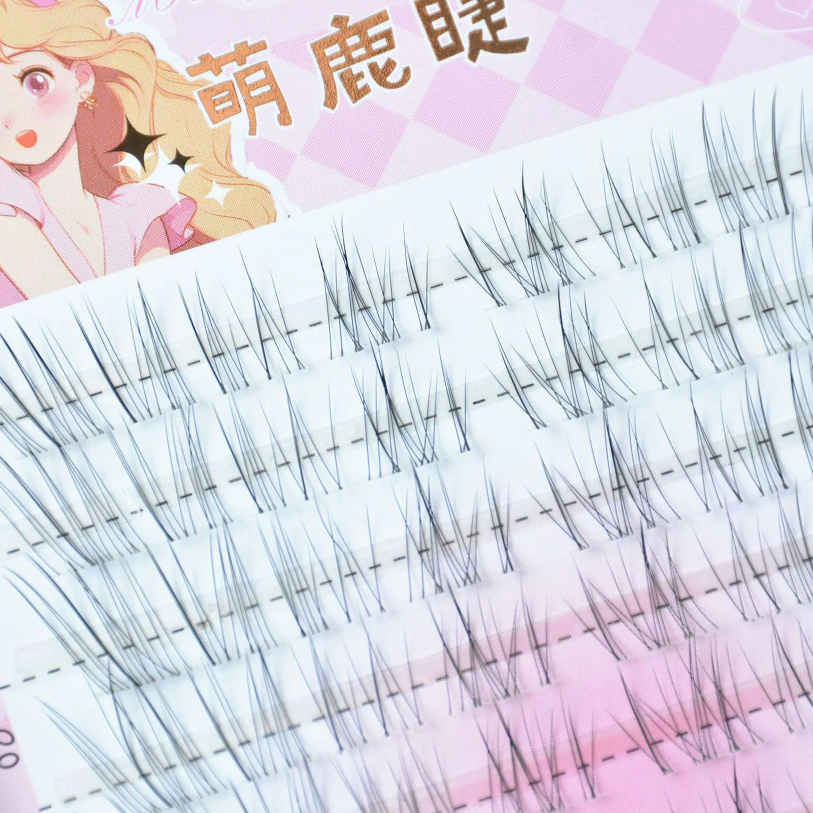 C حليقة 8-12 مللي متر مجموعات رمش الطبيعية Wispy لينة شفافة الجذعية الجنية الهزلية الرموش وهمية مجزأة لاش تمديد #4