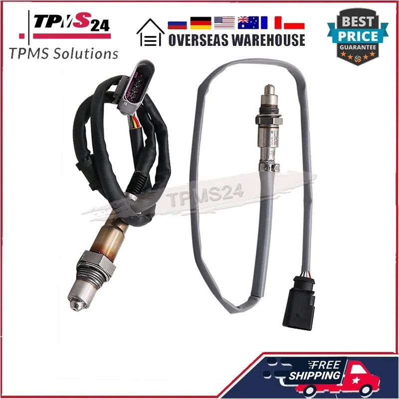 2Pcs Oxygen Sensor O2 Sensor Lambda Sensor 8V0906262 06K906262AC For Audi A3 S3 TT Volkswagen Atlas Golf Gti Tiguan