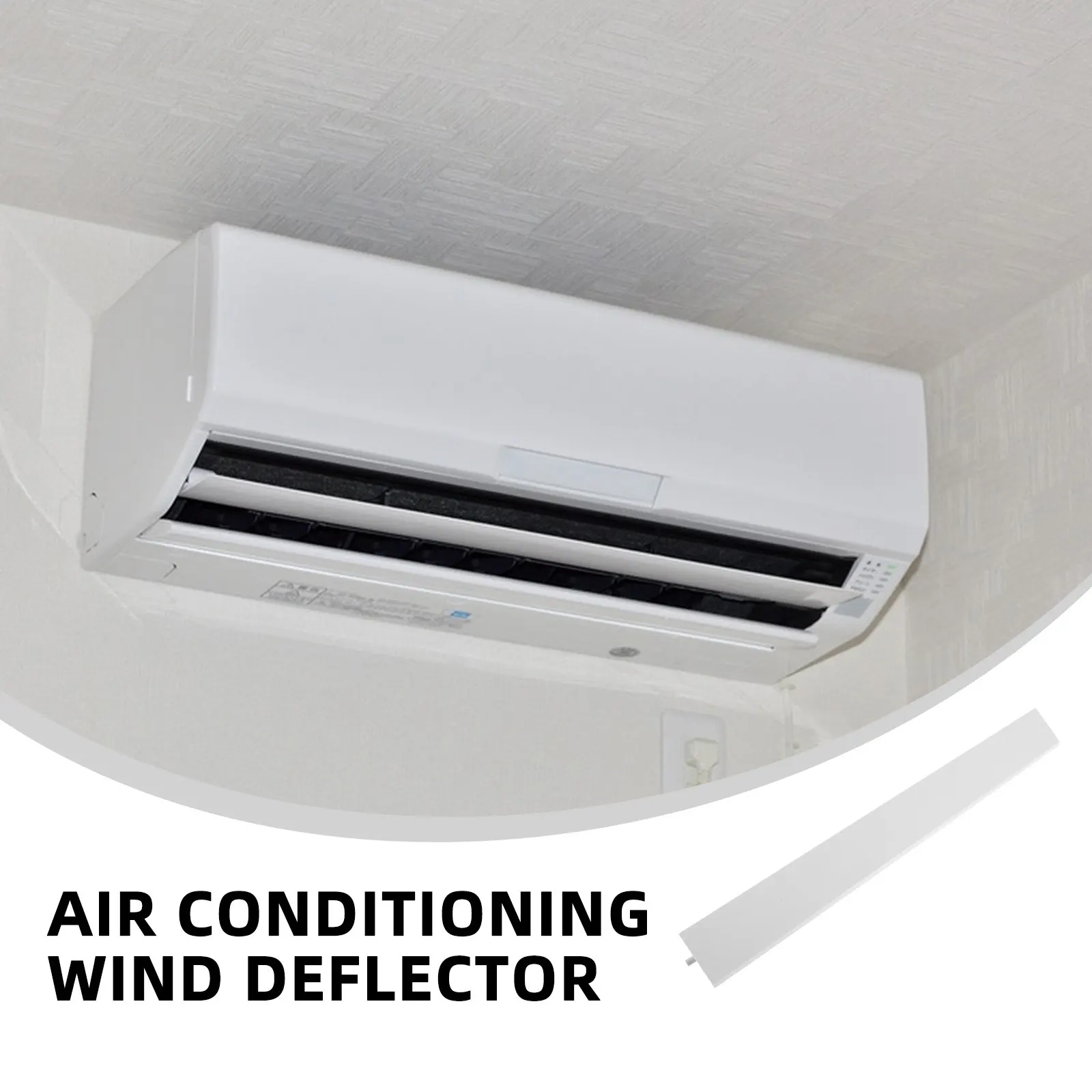 Air Conditioner Vent Deflector Adjustable Side Panels for Airflow Direction Control Window Duct Kit Air Conditioning Guide Plate