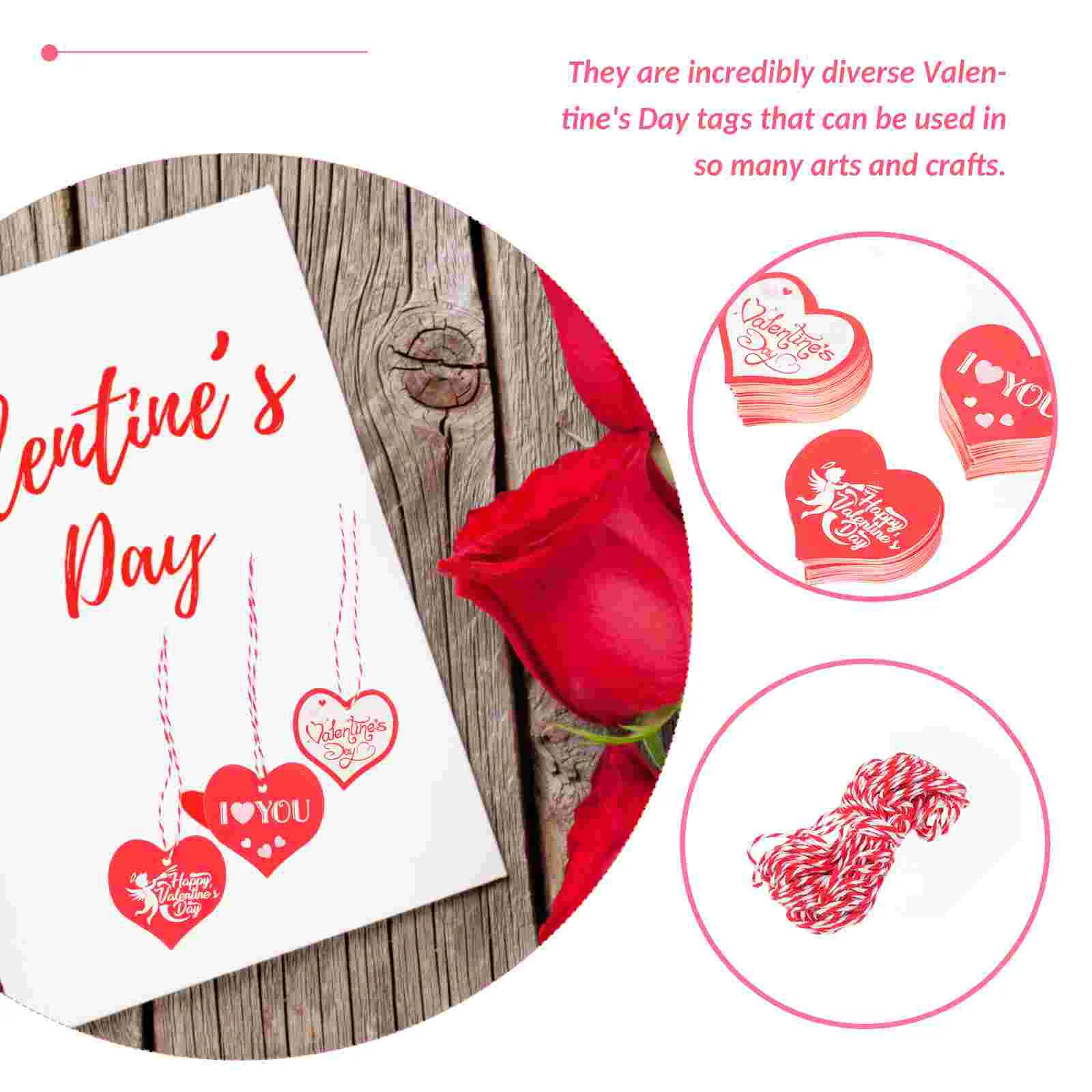 3 Bags Tags for Heart of The Lid Valentine's Day Bookmarks Wedding Hanging Bride