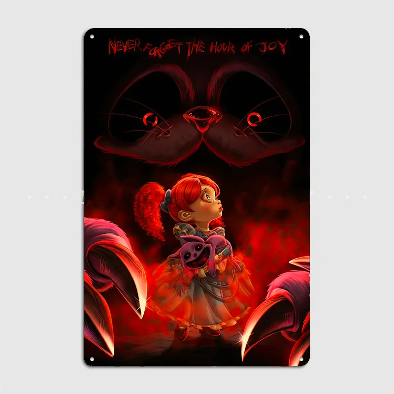 Poppy Playtime: Hour of Joy Poster Metal Sign Pub Vintage Custom Bedroom Indoor Home Wall Decor