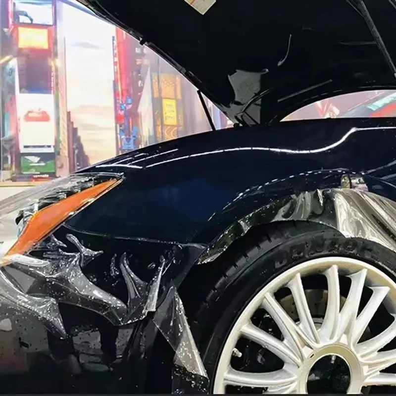 7.5Mil Pelindung Mobil TPU Transparan Tak Terlihat, Perlindungan UV Anti-Menguning, Film Pelindung Cat, Pembungkus Bodi dengan Teknologi PPF
