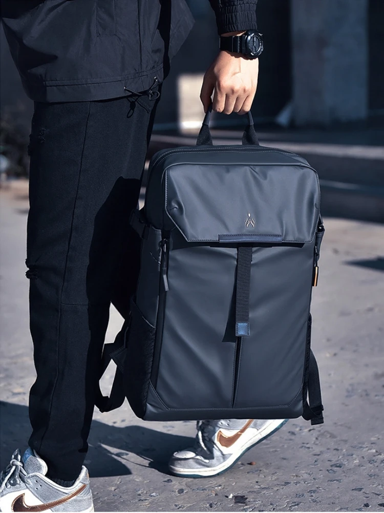 Large Capacity Oxford Expandable Business Laptop Backpack Waterproof Wear-resistant Leisure Travel Backpack Cycling Travel Bags