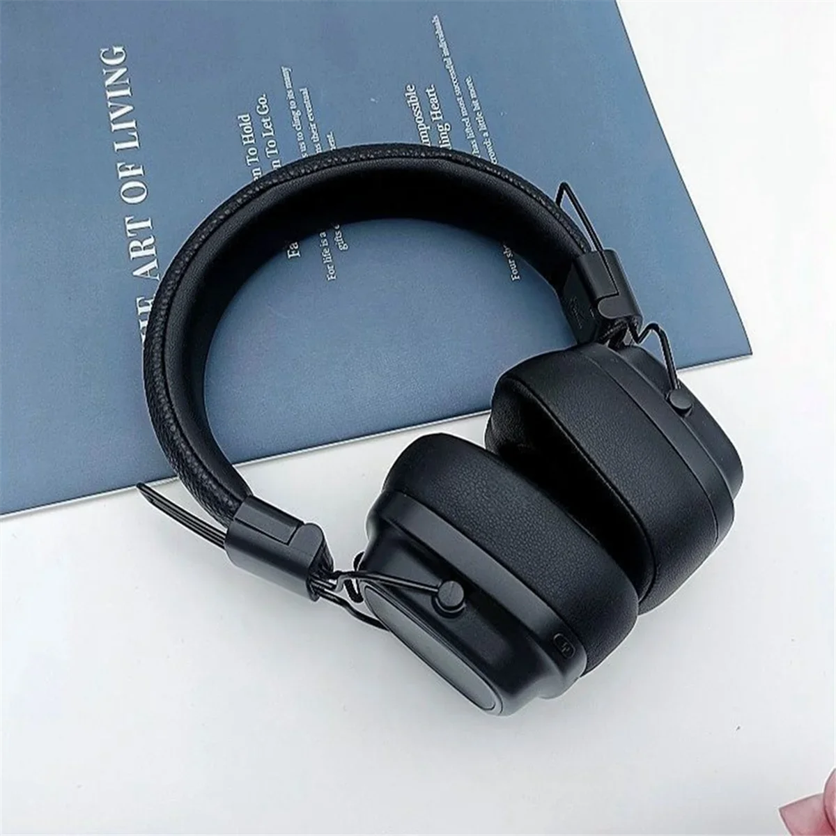 

Bluetooth Wireless Over Ear Headphones Travel Over Ear Headset Travel Working Head-Mounted Headset Vintage Heavy Bass Headphones