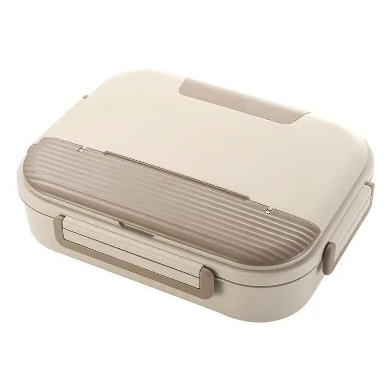 Large Capacity Bento Box School Lunch Box 304 Stainless Steel Divided Compartments Japanese Style Dining Utensils for Students