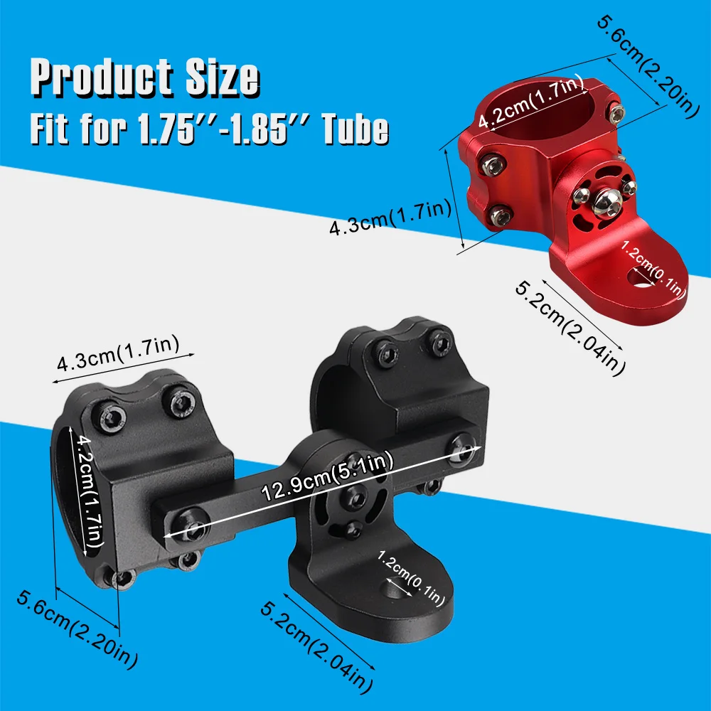 UTV Whip Lights Bracket, Porta-bandeira, Veículo Off-Road, Roll Cage, Universal, Polaris RZR 900, 1000 Pro, Can-Am, Comandante Maverick