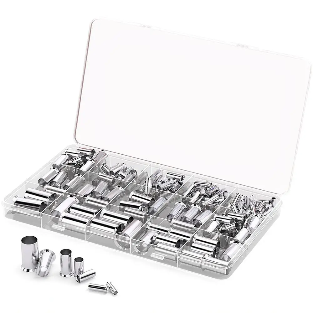 Electrical Cable Ferrules Set EN Tube Connector Kit Copper Tinned For Jintuotuo Industrial Wiring Maintenance Tools