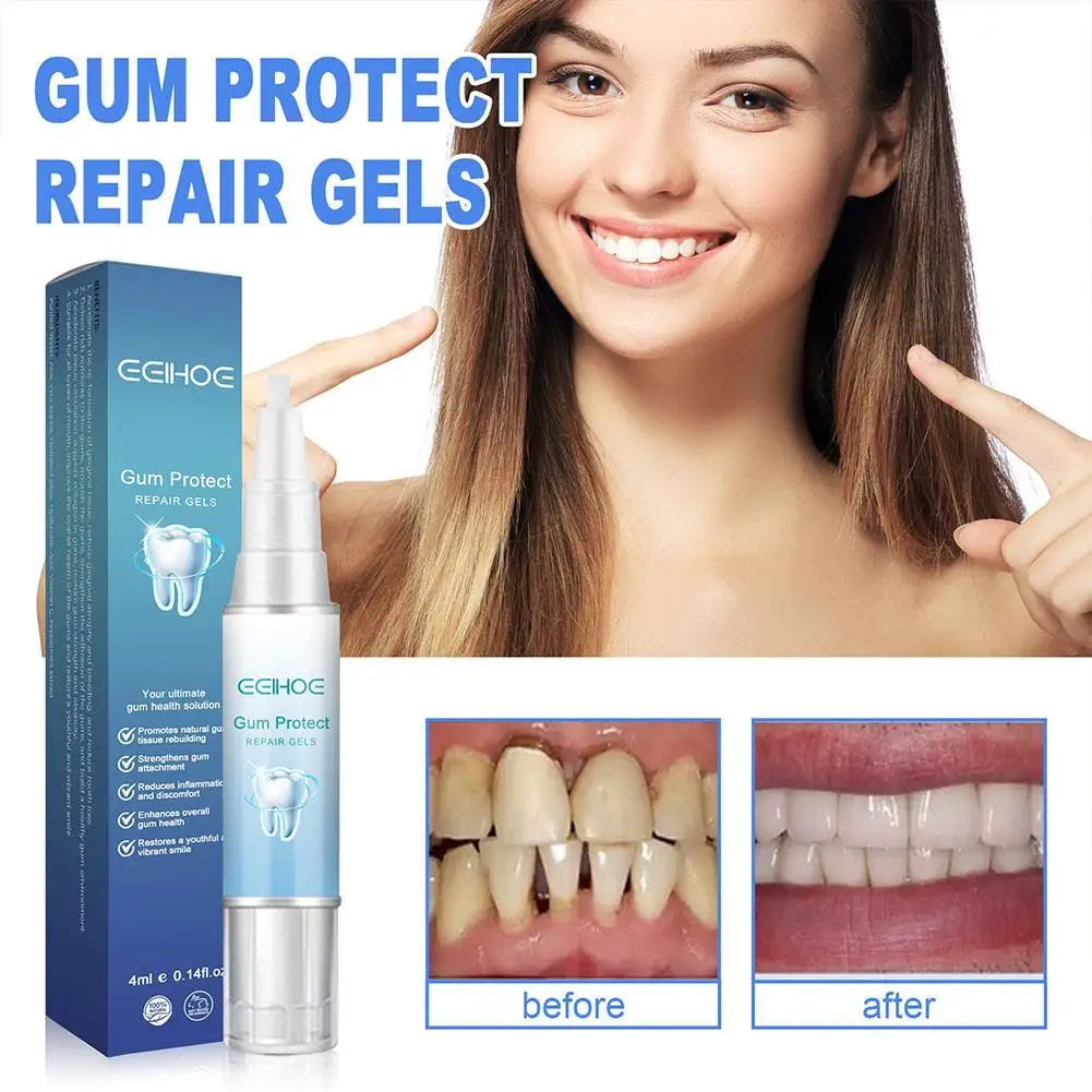 Gum Therapy Gel para Dentista, Dente Clareamento Pen, Tratamento de Alívio, Reparar Mau Hálito, Proteger Gel Oral