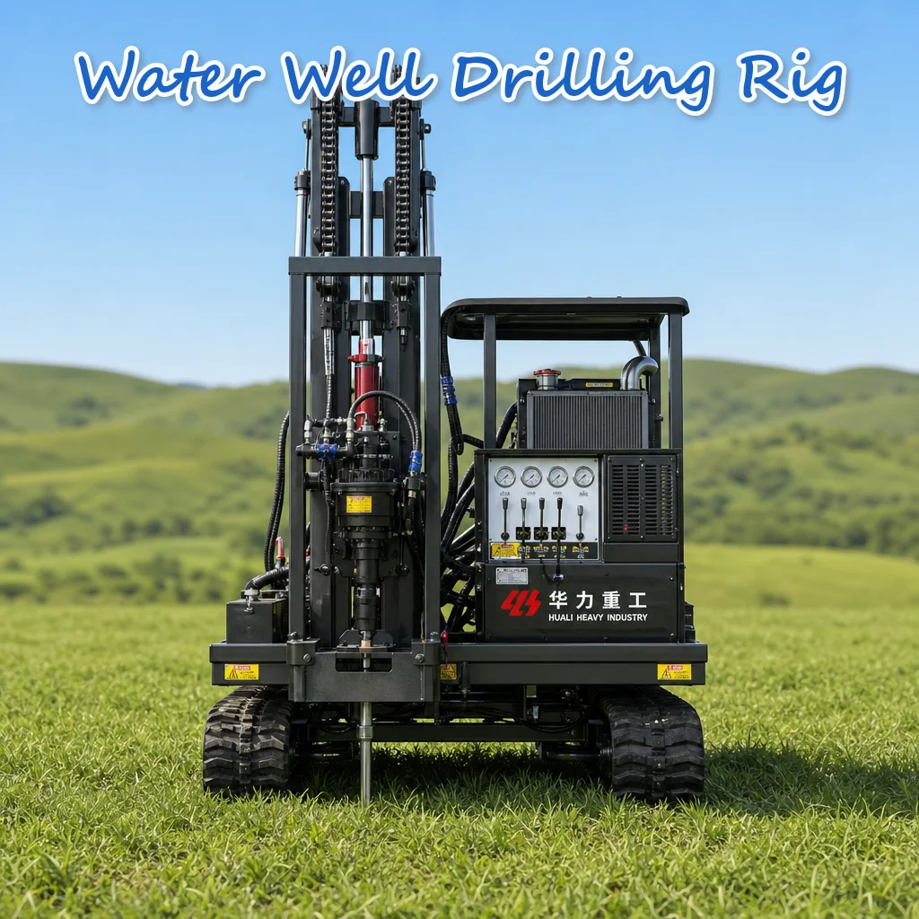 Customized Wheel Base Well Drilling Rig 22HP to 35HP Diesel Engine Unit Hydraulic Drive One Man Operation High Torque Output