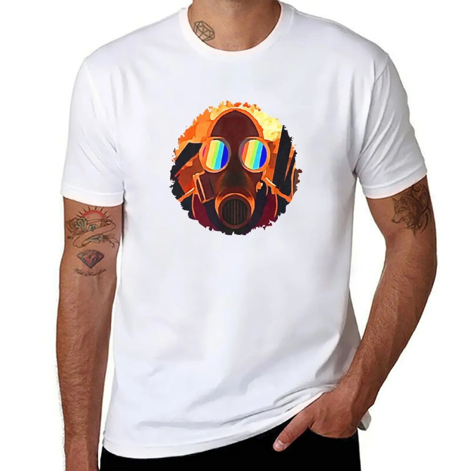 

TF2 Pyro T-Shirt man t shirts graphic t shirts for man cotton funny T-Shirt