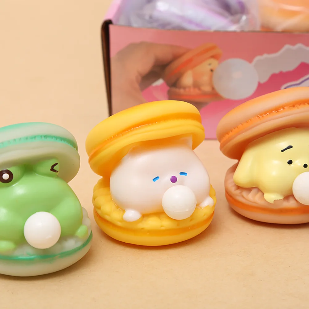 1pcs Creative Cute Animal Spitting Bubble Burger Yo Reduce Stress And Pinch Office To Relieve Stress And Tension Funny Vent Toys