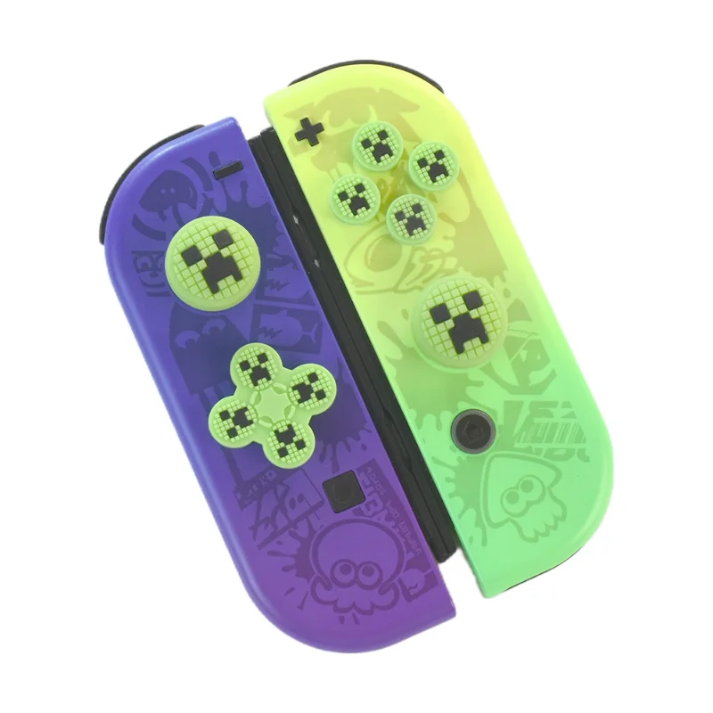 الزاحف Thumbstick غطاء سيليكون Minecrafter حالة الإبهام عصا قبضة للتبديل NS OLED لايت نينتندو اكسسوارات غطاء عصا التحكم