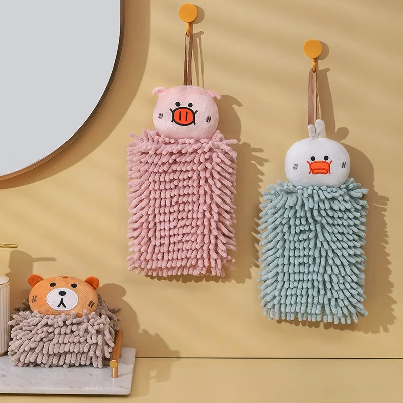 Cute Cartoon Animal Bilus Chenille Towel - The Perfect Hand-Wiping Ball for Kids and AdultsIntroducing our adorable Cartoon Ani