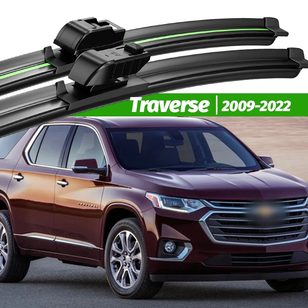 

For Chevrolet Traverse 2009-2022 2pcs Front Windshield Wiper Blades 2010 2011 2013 2016 2017 2018 Windscreen Window Accessories