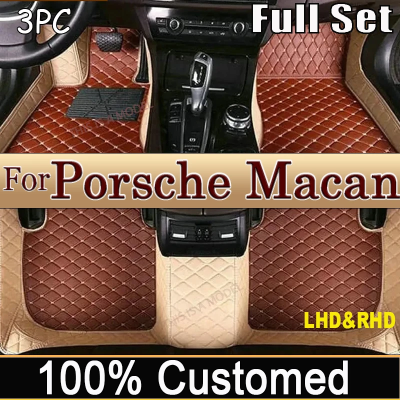 

Автомобильные коврики для Porsche Macan 95B 2018 2017 2016 2015 2014, полный комплект, коврик автомобильный, аксессуары для интерьера автомобиля