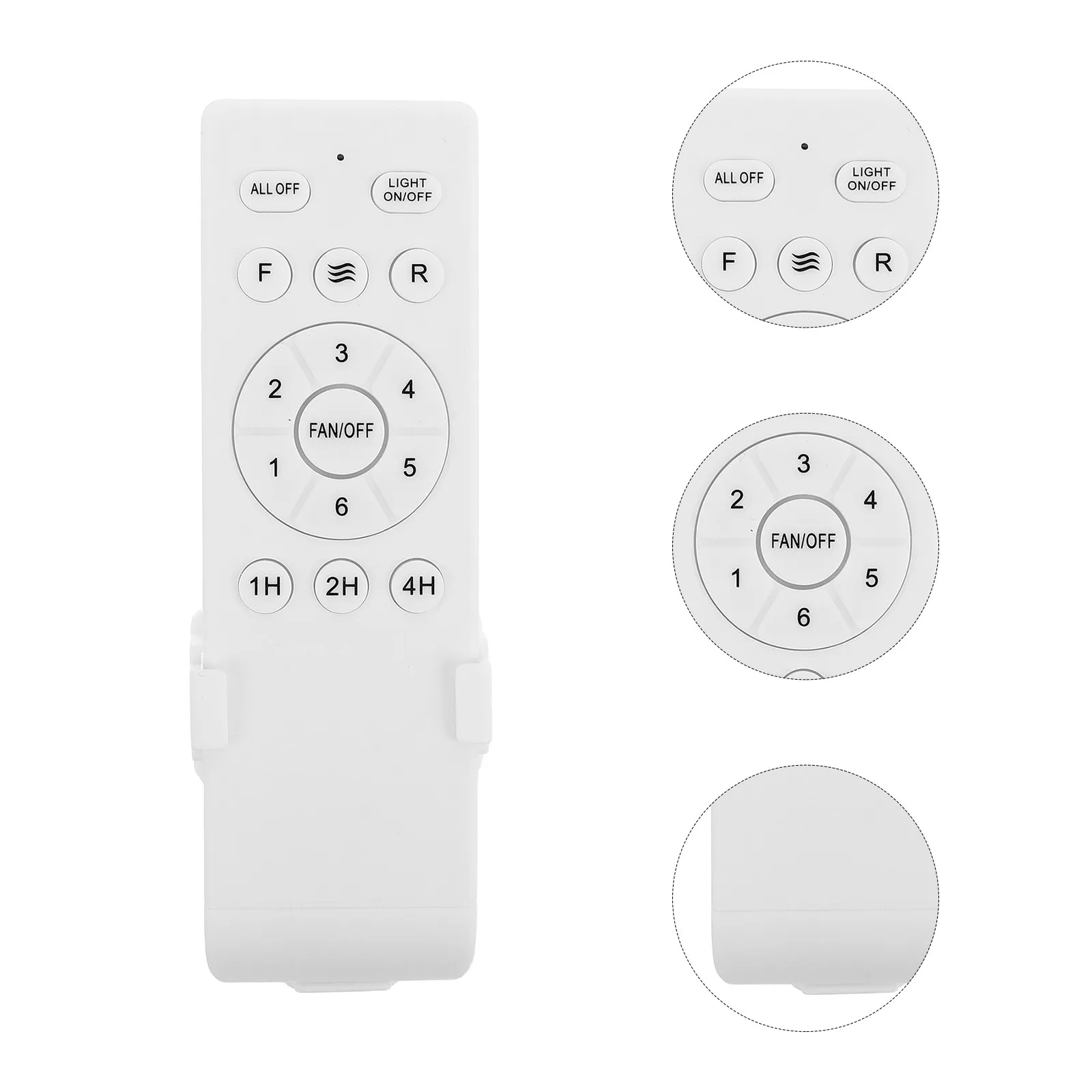 Ceiling Fan Remote Control 6 Speed, 433 Mhz Fan Remote, 1/2/4 H Timing Speed Controller For Variable Frequency Ceiling Light