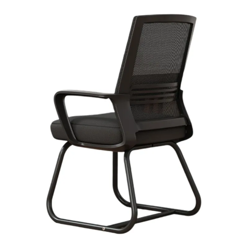 Modern Simple Beam Split Foot Metal Computer Chair Comfortable Sedentary Bedroom Office Study Study Home Chair Hot New