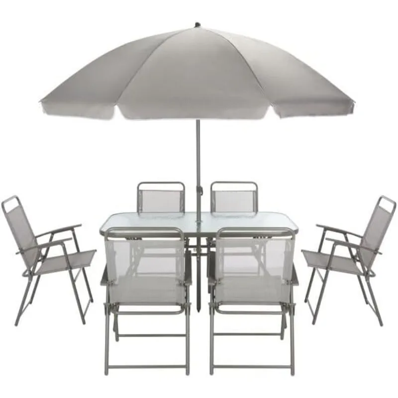 

Outdoor Collection PAT9037 Dining Set, Grey