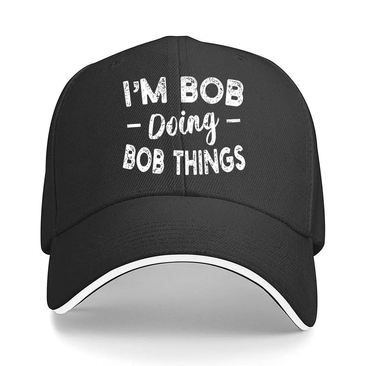 Im Bob Doing Bob Things Vintage Sandwich Baseball Cap Outdoor