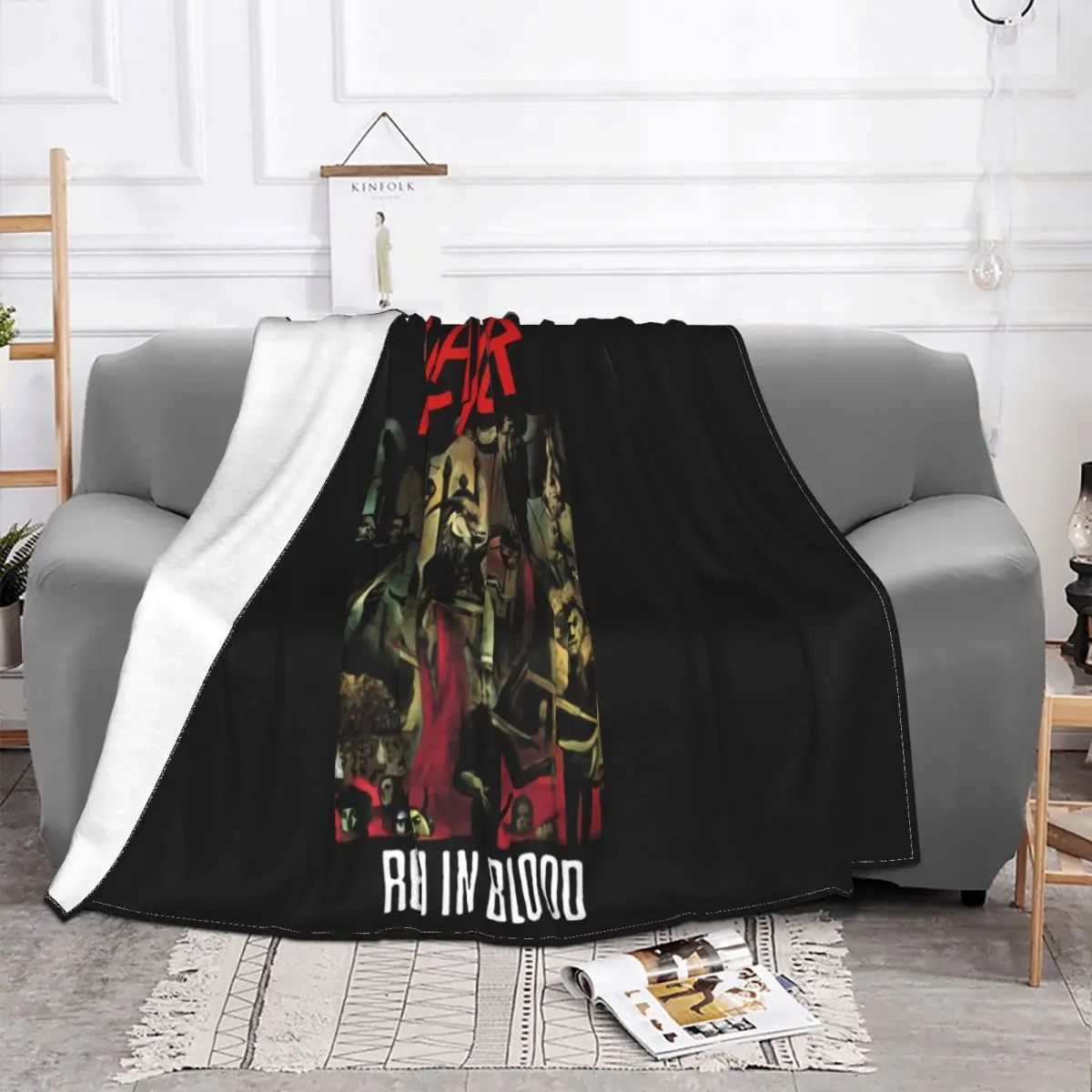 Slayer Reign In Blood T Black Trash Heavy Metal All Customized Design Great Quality Spring Swag 3D Brand New Throw Blanket