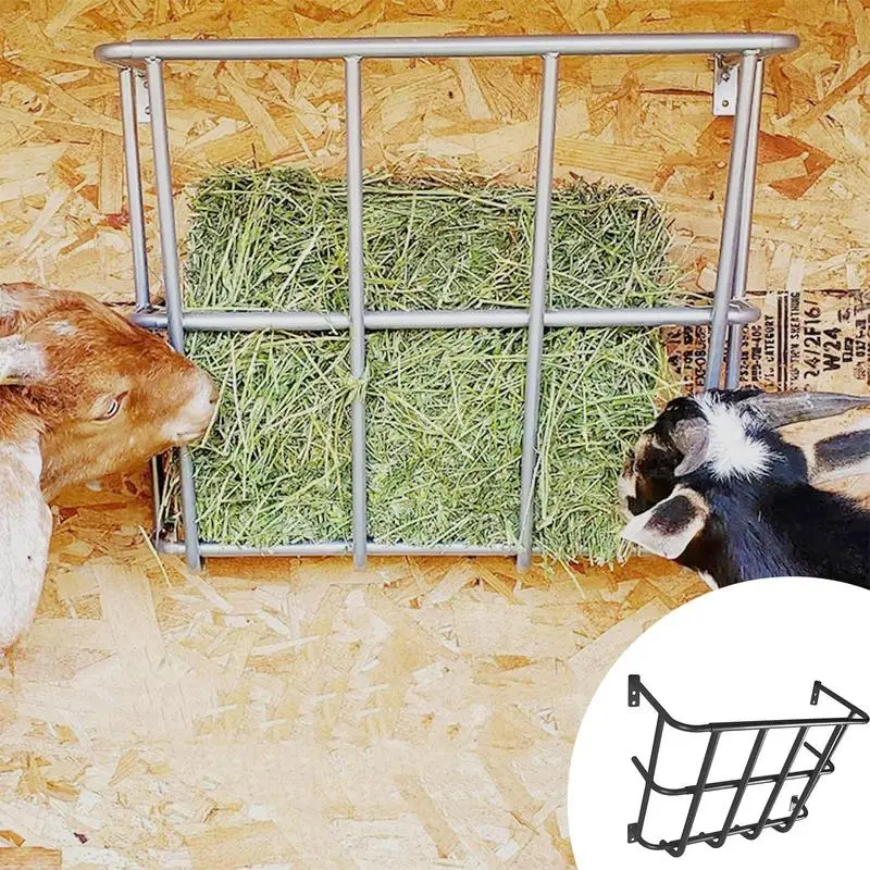 Goat Hay Feeder metal Horse Feeder Wall Hay Feeder Multipurpose Wall Hay Rack Hangings Hay Feeder for sheep cattle horses