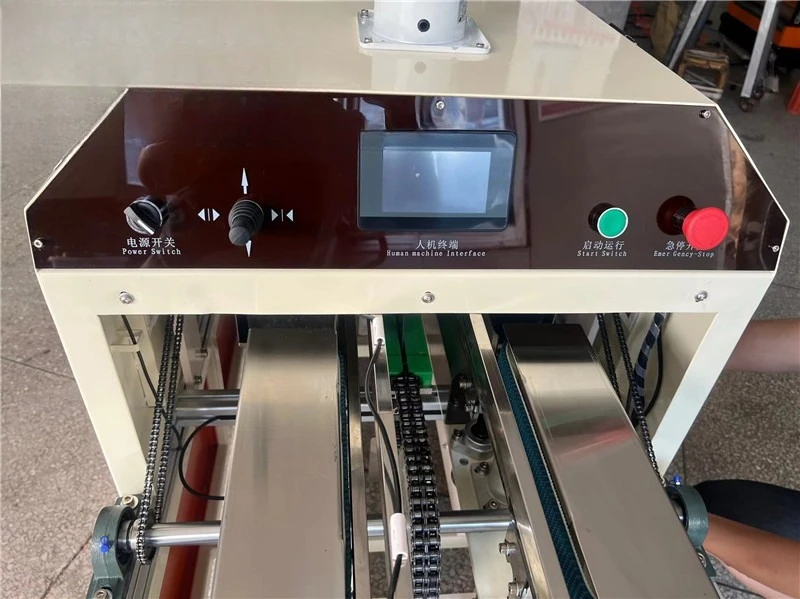 Sealing machine Biscuit box sealing machine Hot melt adhesive box sealing Semi-automatic box gluing