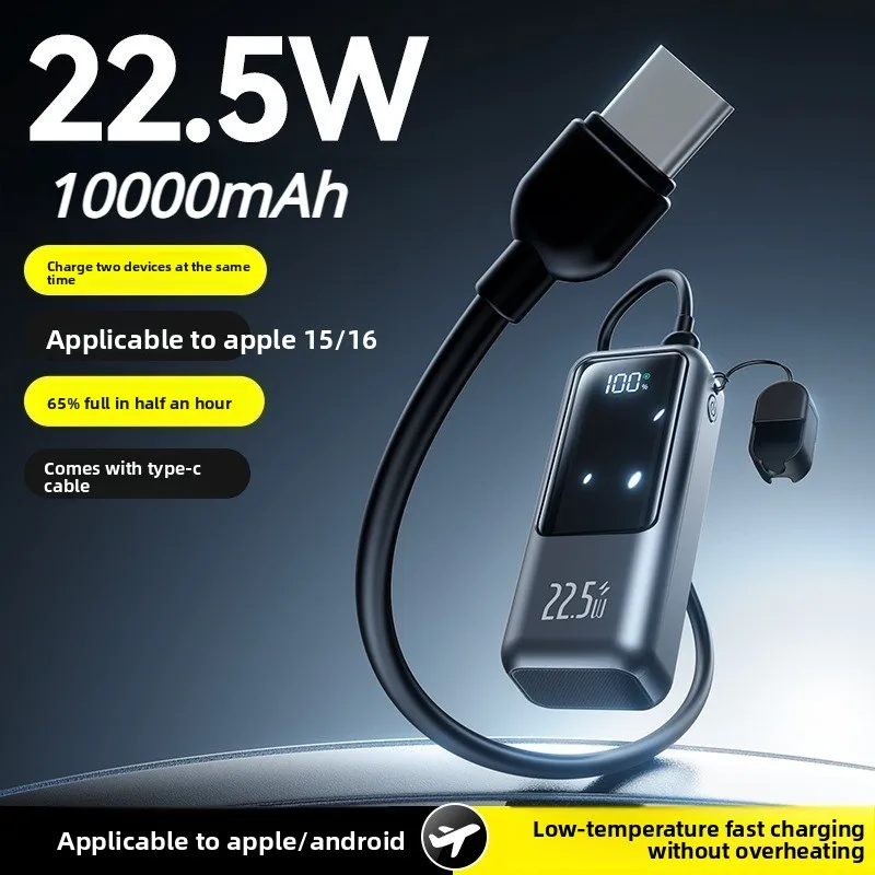 

High-quality10000mAh Mini Power Bank 22.5W Fast Charging for IPhone 16 Magnetic Wireless Charger for Apple Watch Series 11 10 9