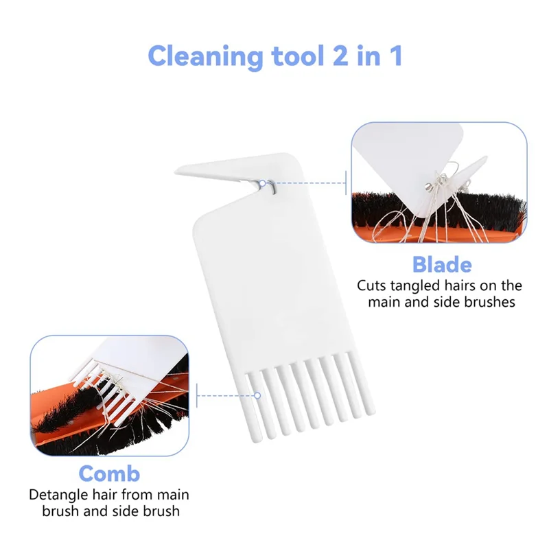 TCF-Aksesori Suku Cadang Pengganti Filter HEPA Sikat Samping Sikat Utama untuk Penyedot Debu Robot Roborock S51 S55 S5 S6 S5max